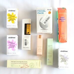 Korean Skincare Bundle Mixed Snail Mucin Vividraw Axis-Y Kahi Hoygi
